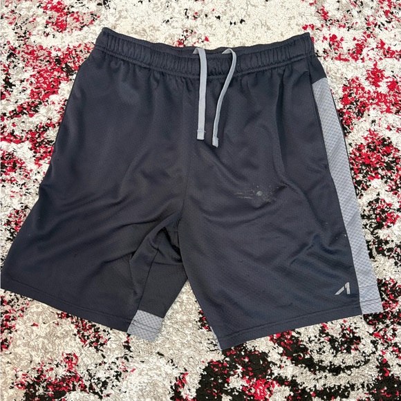 Other - Men's Black Athletic Shorts with Gray Trim